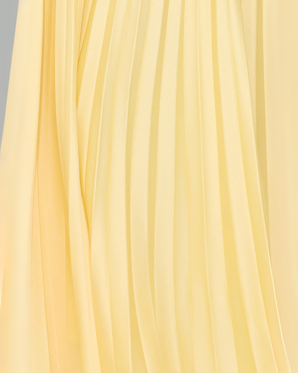 Soléna – Pleated design – Midi dress-10174724505927-Ivory Ombre
