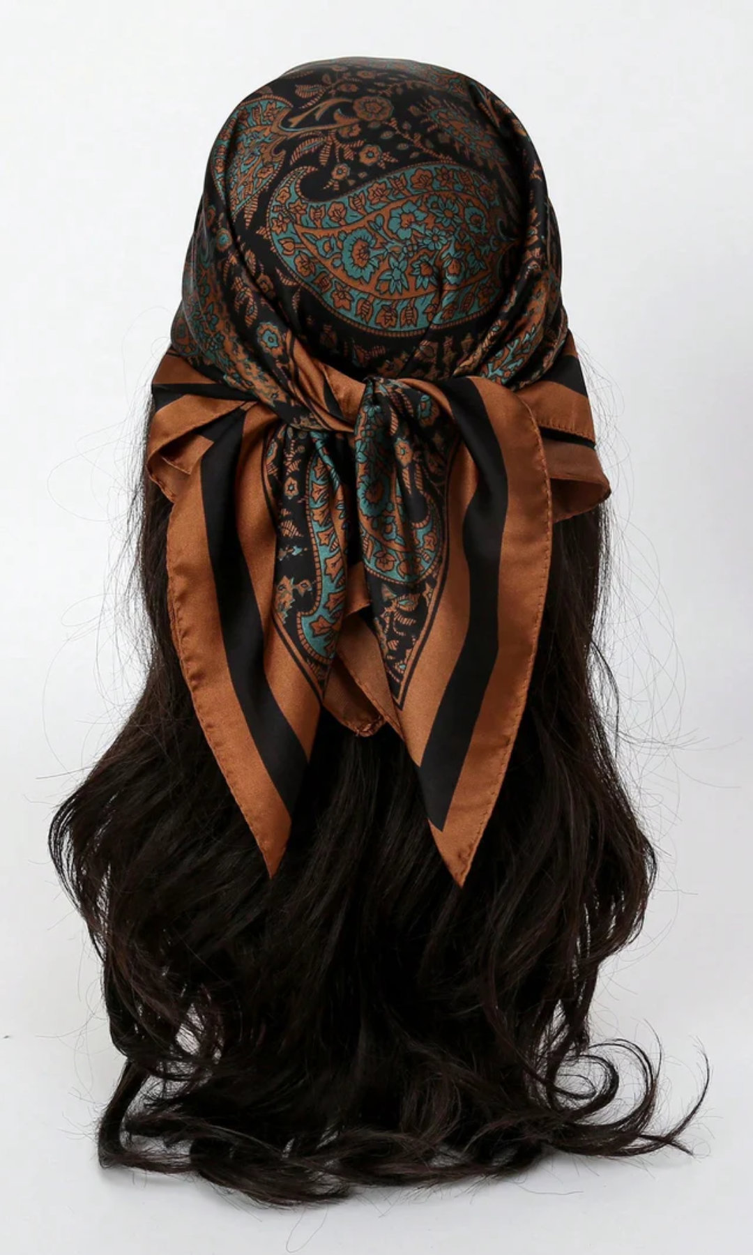 Solenne – Baroque paisley – Head Scarf-10174848598343-Ivory Ombre