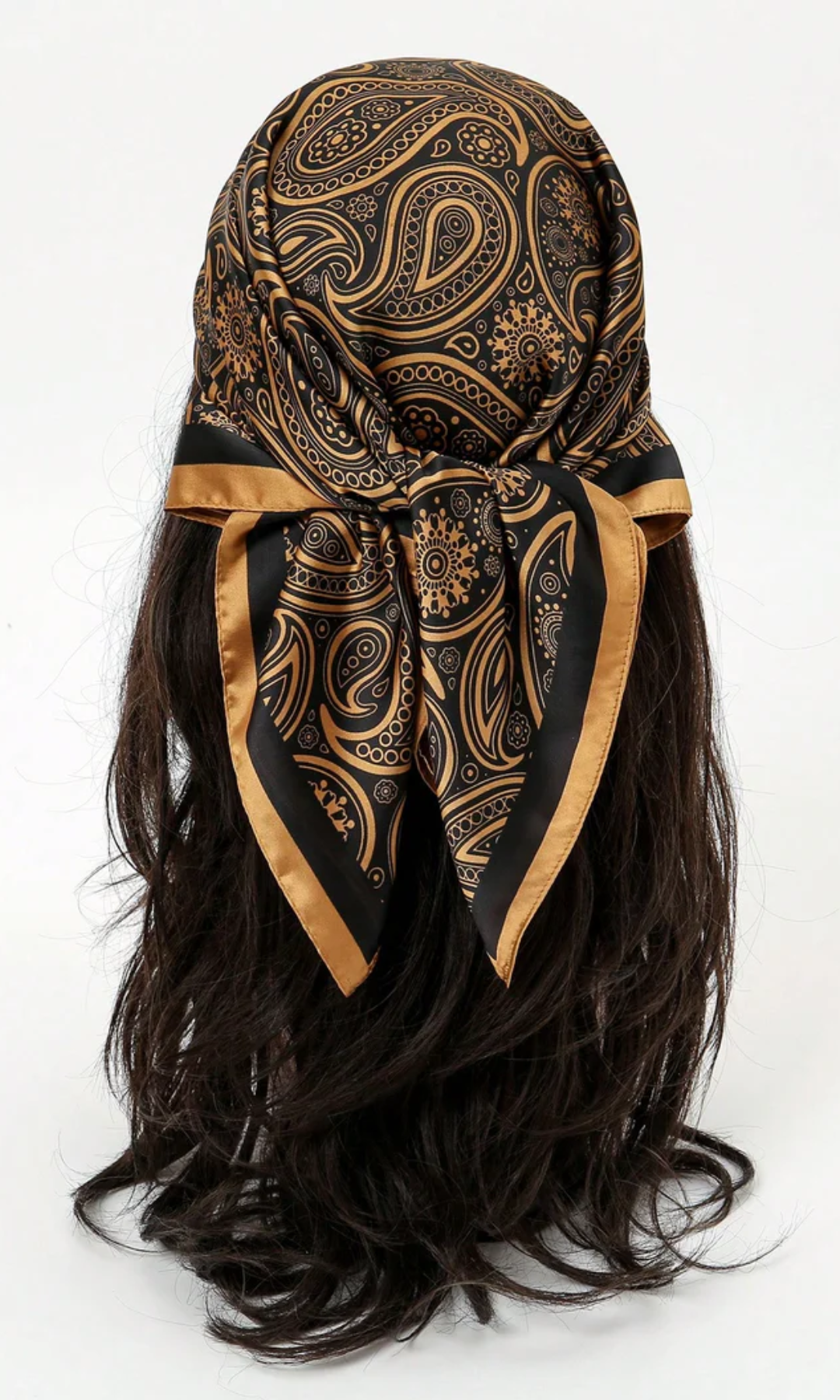 Solenne – Baroque paisley – Head Scarf-10174848598343-Ivory Ombre