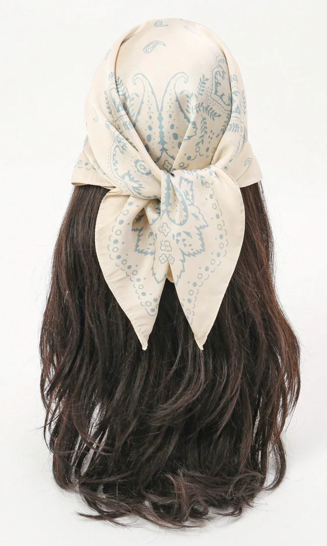 Solenne – Baroque paisley – Head Scarf-10174848598343-Ivory Ombre