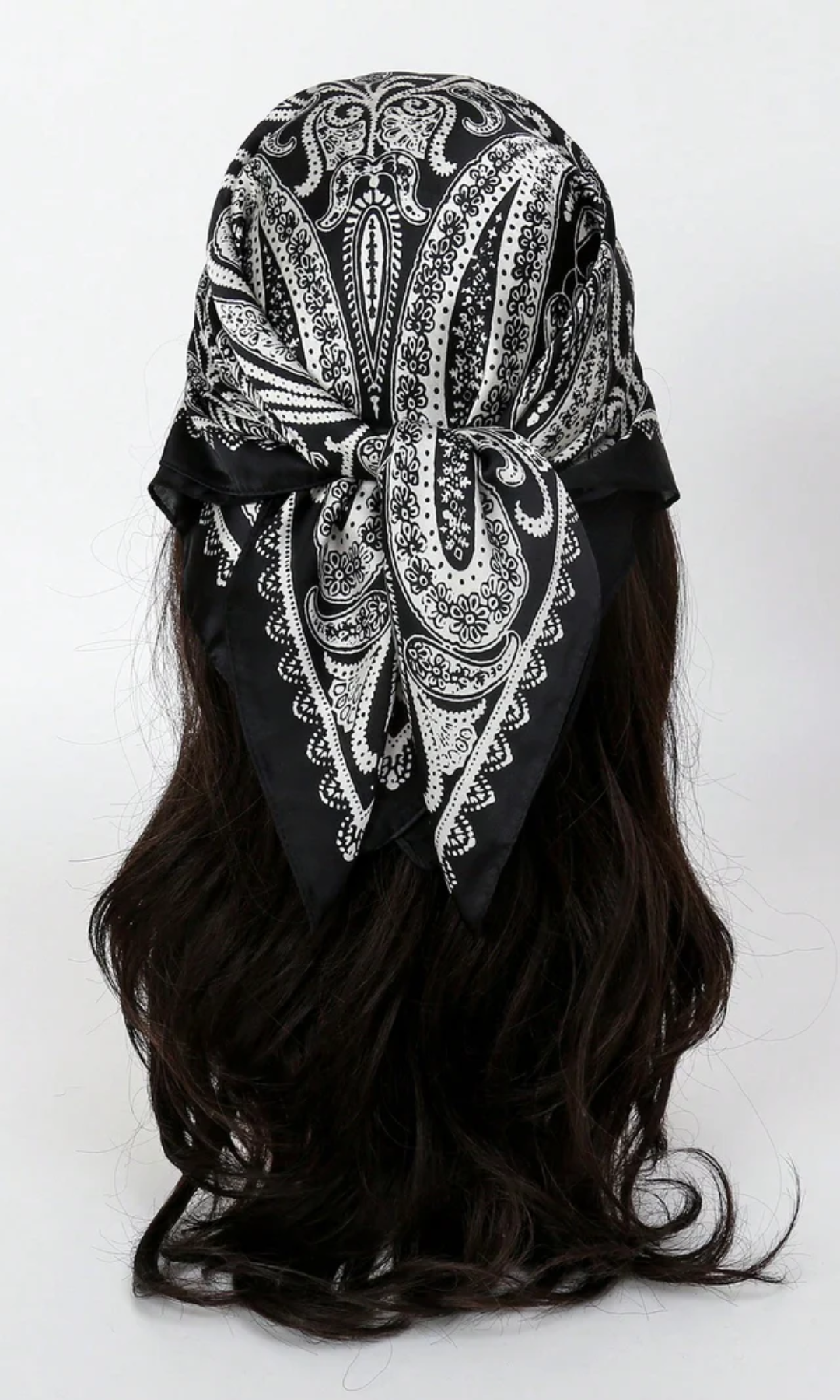 Solenne – Baroque paisley – Head Scarf-10174848598343-Ivory Ombre