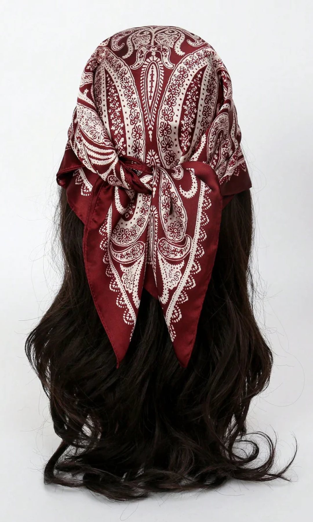Solenne – Baroque paisley – Head Scarf-10174848598343-Ivory Ombre