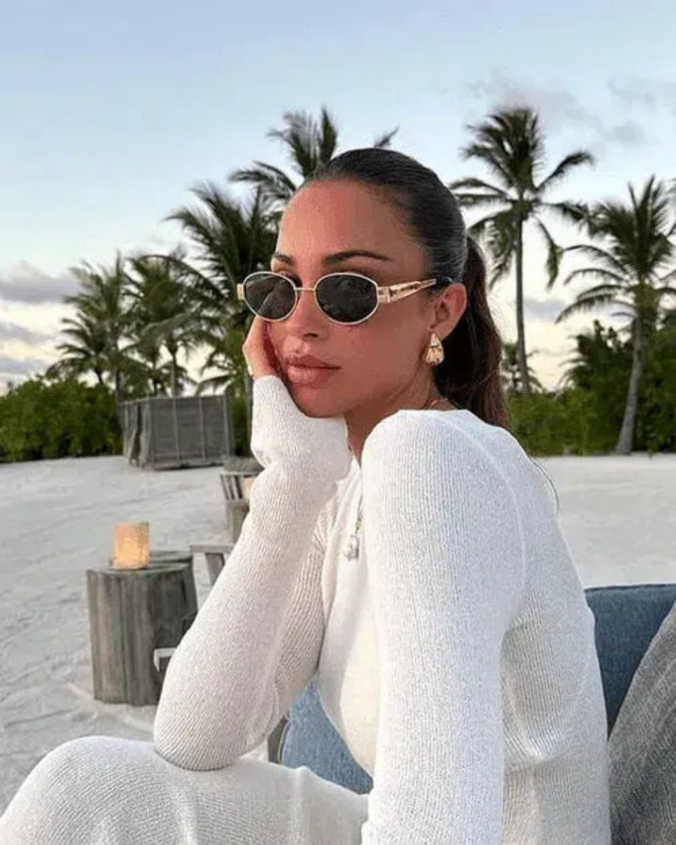 Stella – Vintage-inspired metal frame – Sunglasses-10173345562951-Ivory Ombre