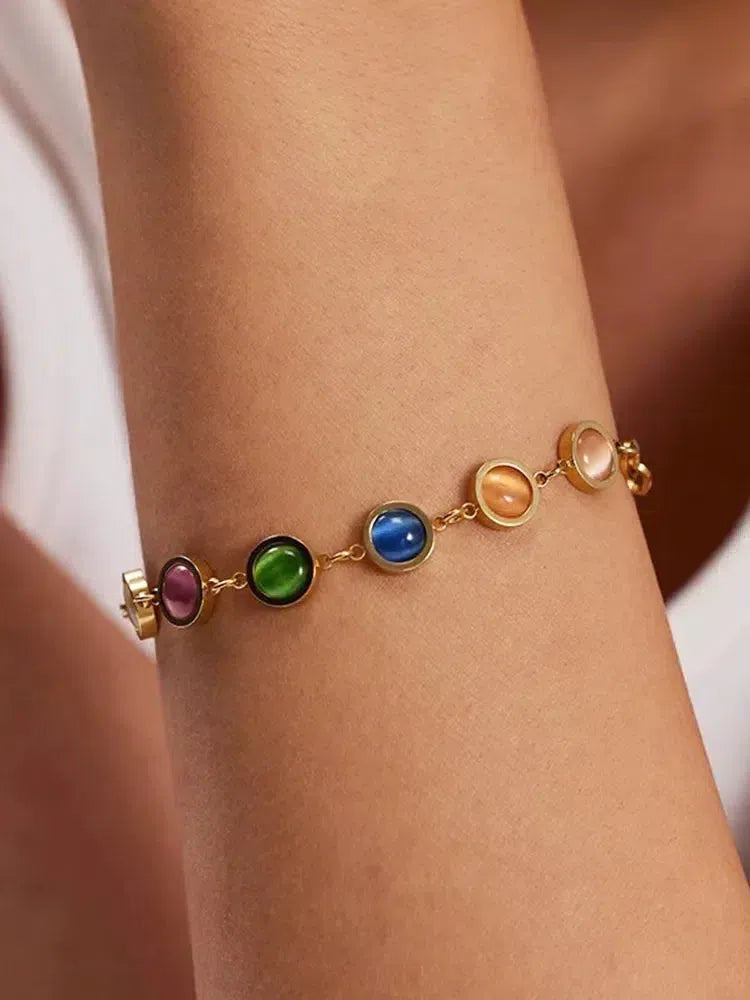 Tariel – Colorful stones – Stone-accent bracelet-10173354082631-Ivory Ombre