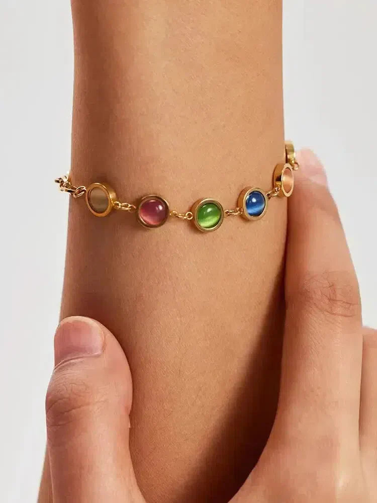 Tariel – Colorful stones – Stone-accent bracelet-10173354082631-Ivory Ombre