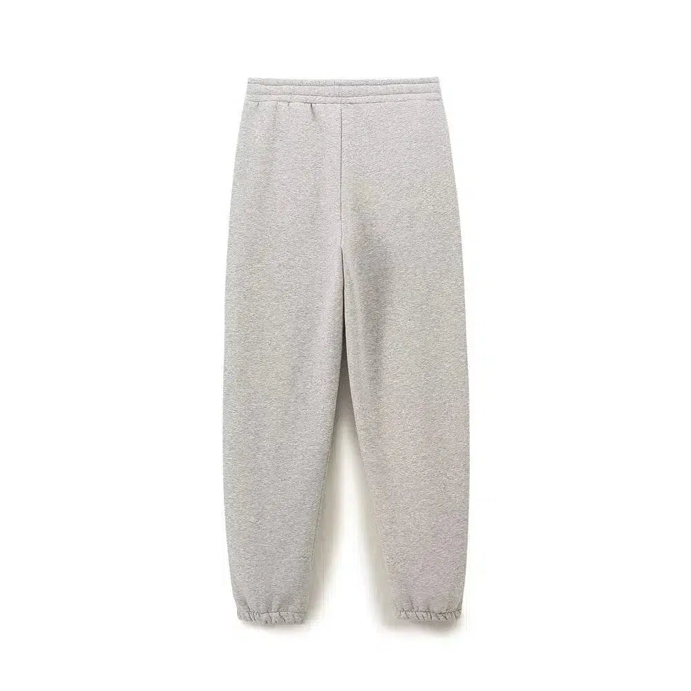 Thalassa – Crew neck sweatshirt & jogger-style pants – NYC lounge set-10174845419847-Ivory Ombre