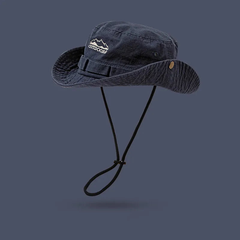 Théon – Foldable brim – Outdoor fishermans hat-10174850826567-Ivory Ombre