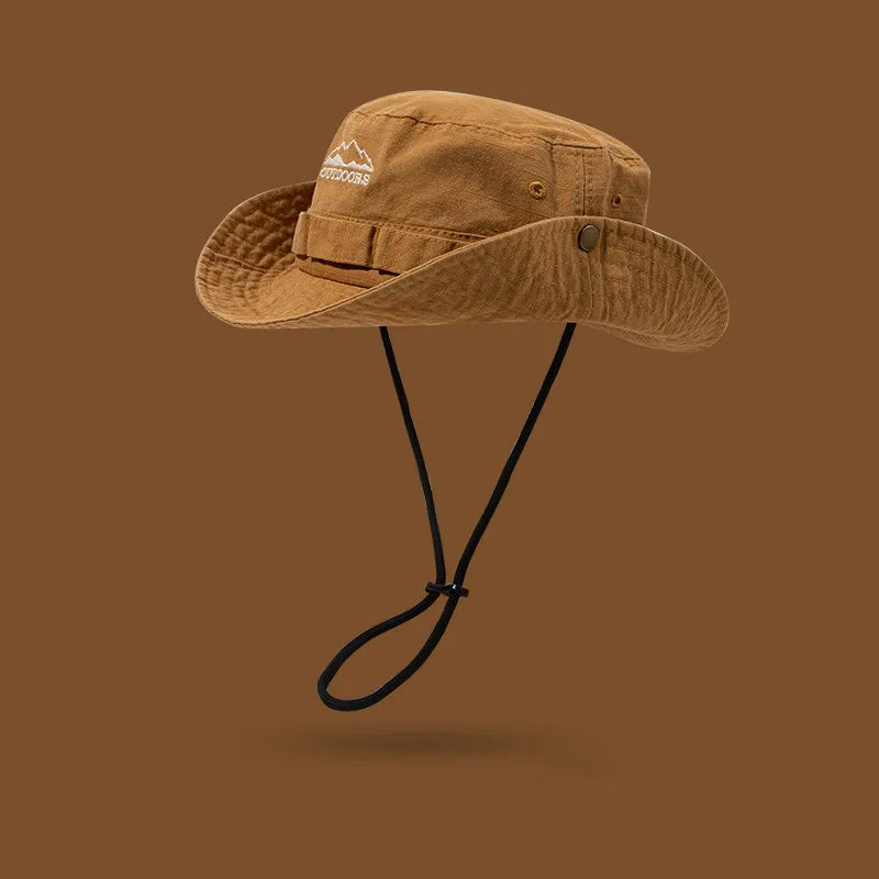 Théon – Foldable brim – Outdoor fishermans hat-10174850826567-Ivory Ombre