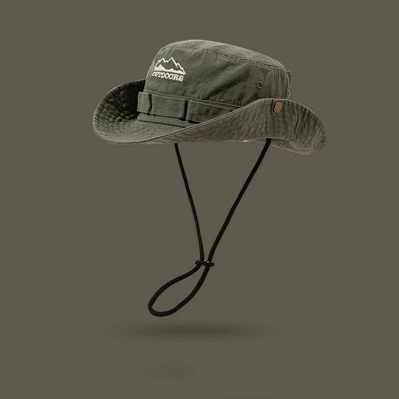 Théon – Foldable brim – Outdoor fishermans hat-10174850826567-Ivory Ombre