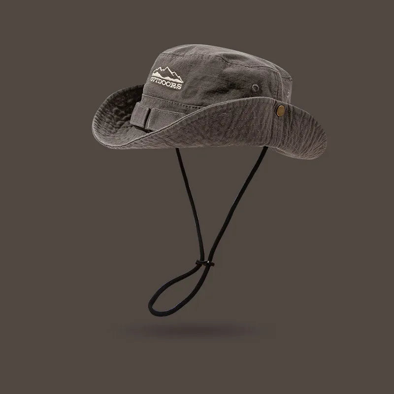 Théon – Foldable brim – Outdoor fishermans hat-10174850826567-Ivory Ombre