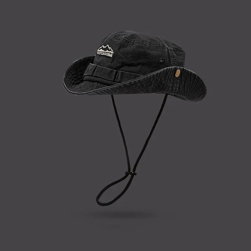 Théon – Foldable brim – Outdoor fishermans hat-10174850826567-Ivory Ombre