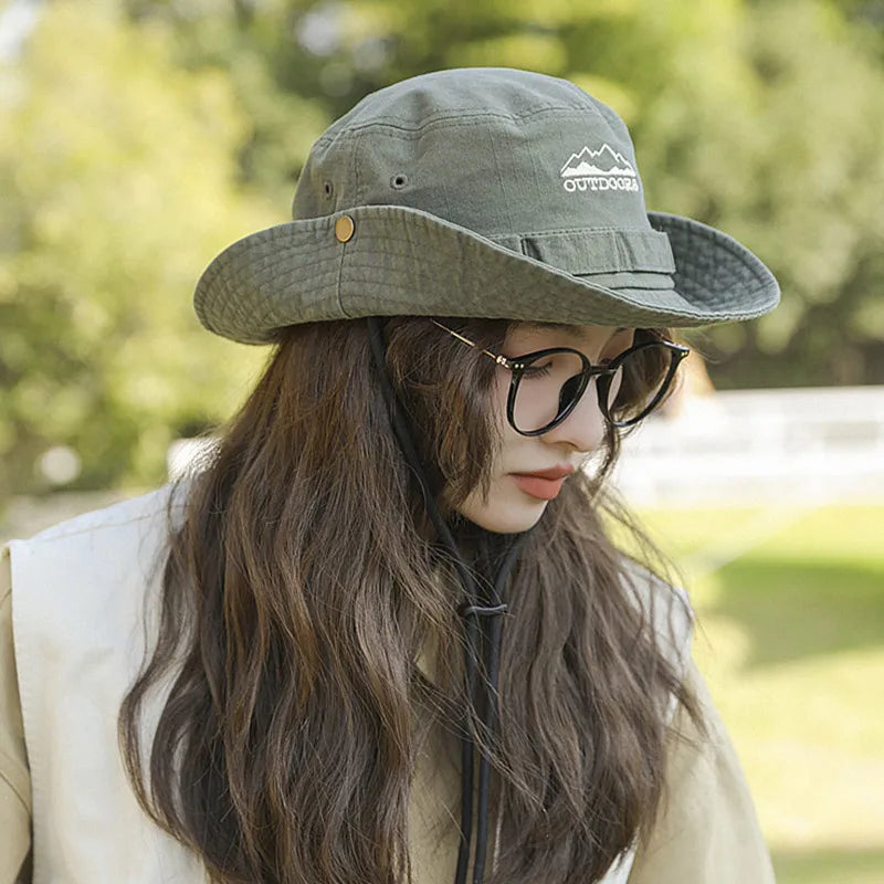 Théon – Foldable brim – Outdoor fishermans hat-10174850826567-Ivory Ombre