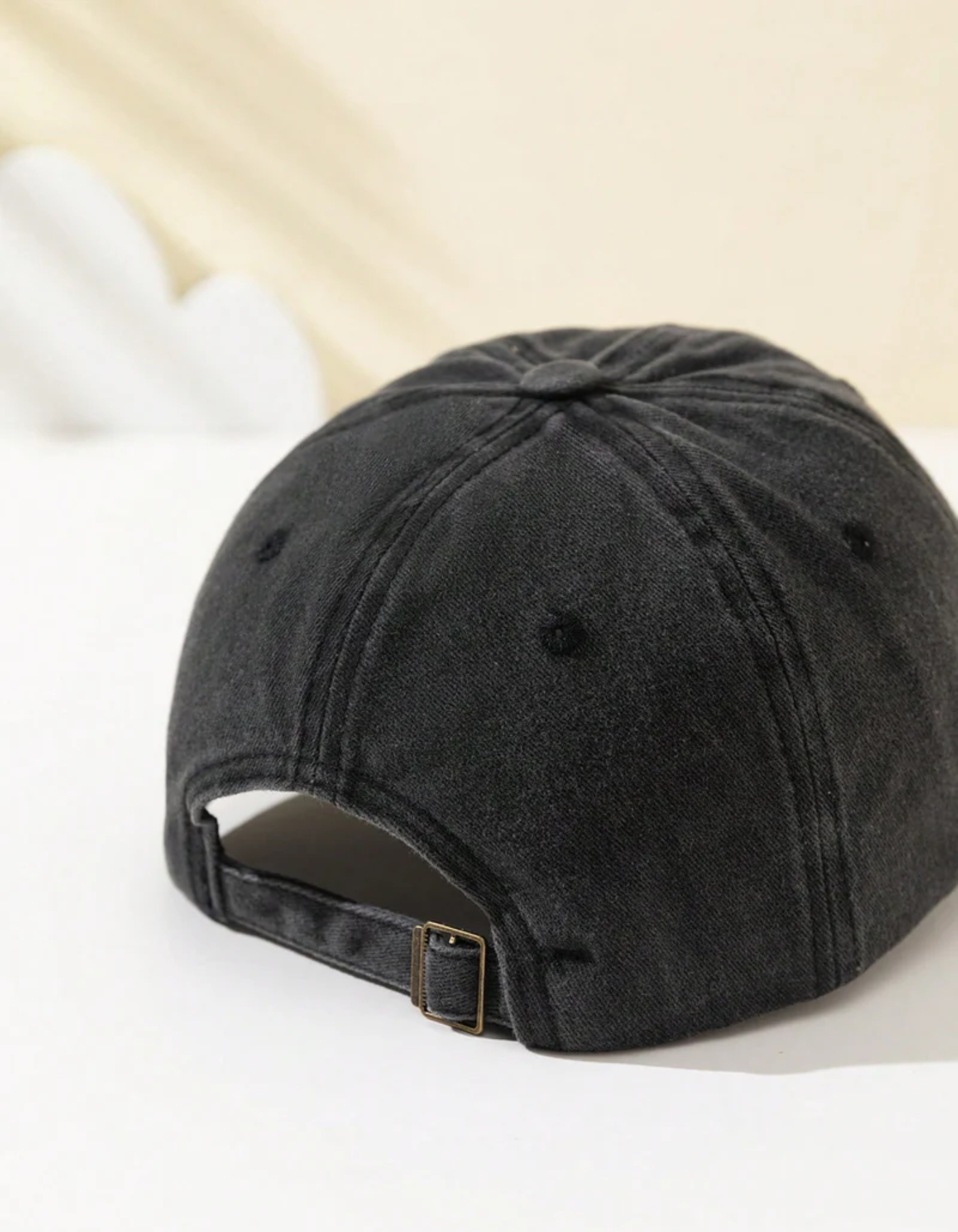 Tipselle – Slogan charm – Cotton baseball cap-10174850105671-Ivory Ombre