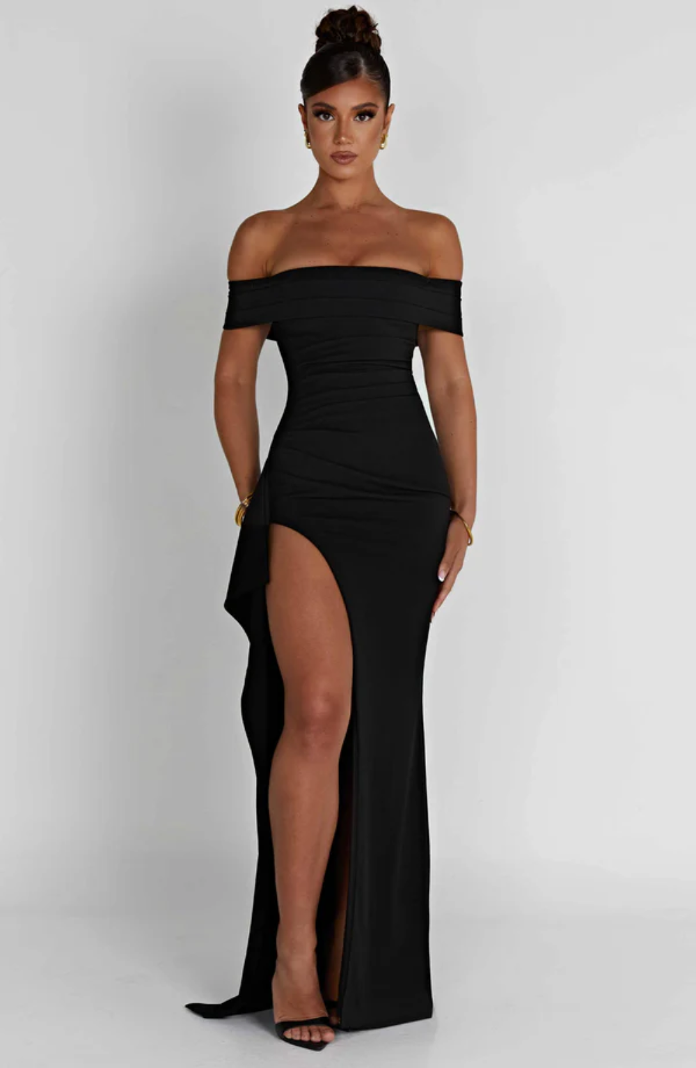 Valentisse – Off-shoulder silhouette – Evening gown-10174845813063-Ivory Ombre