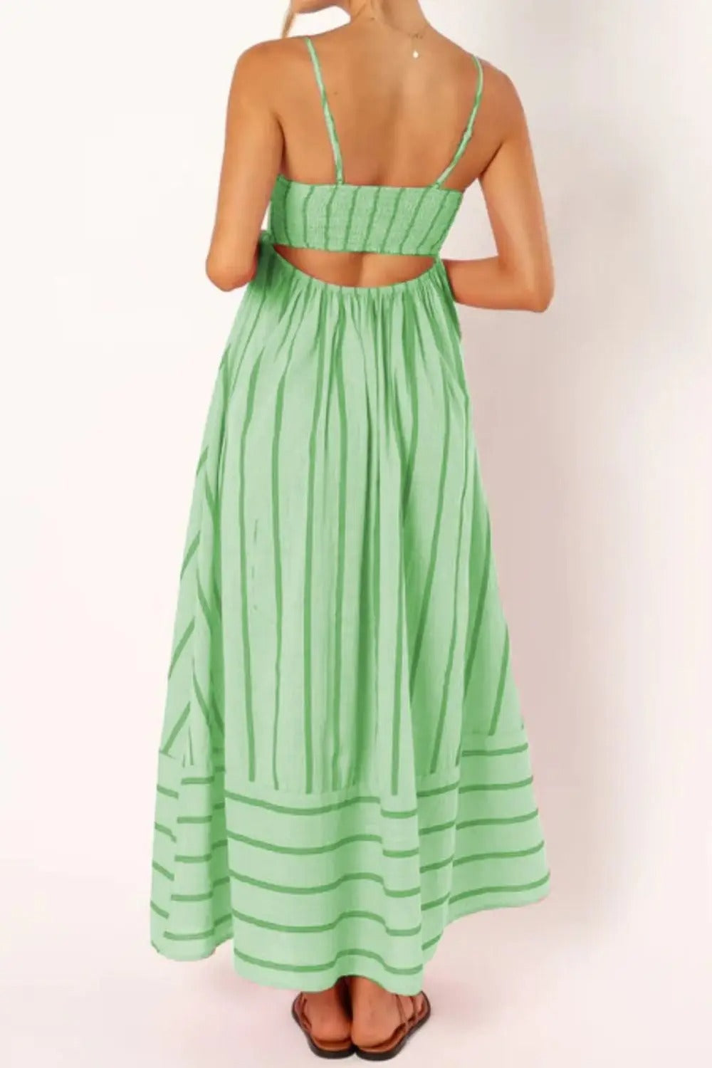 Valerinne – Coastal stripe – Maxi dress-10187127882055-Ivory Ombre