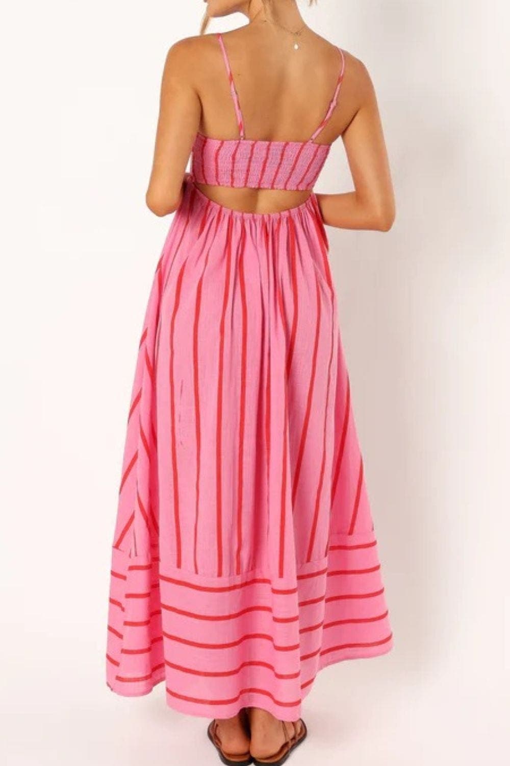 Valerinne – Coastal stripe – Maxi dress-10187127882055-Ivory Ombre