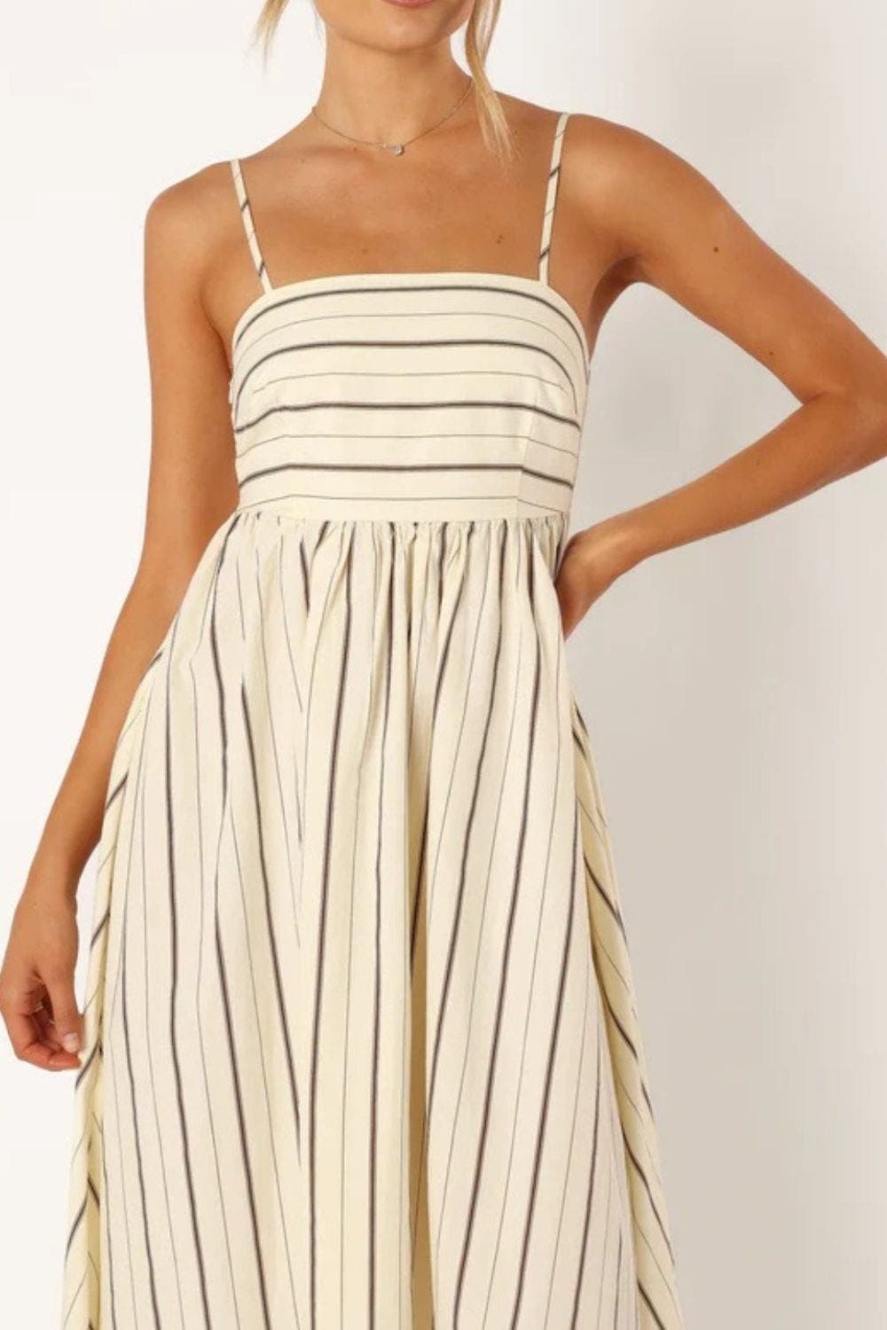 Valerinne – Coastal stripe – Maxi dress-10187127882055-Ivory Ombre