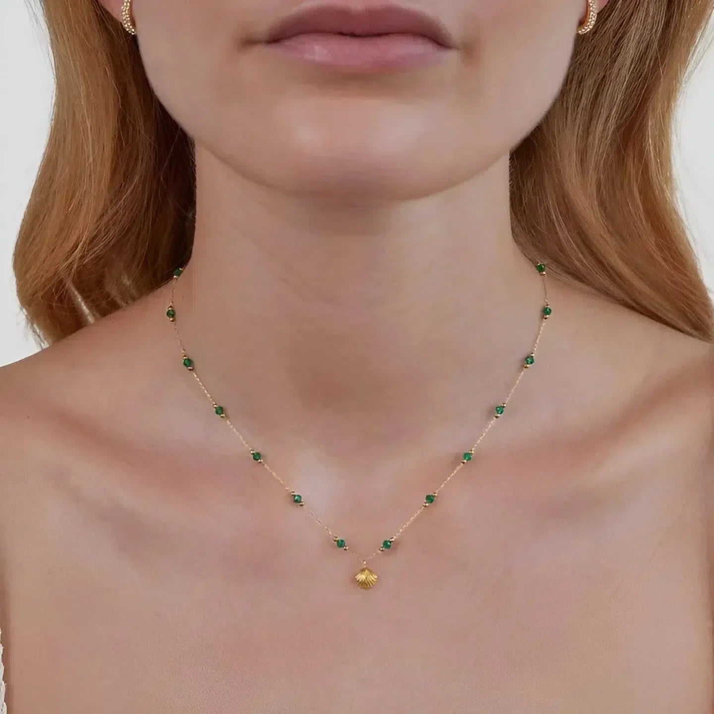 Velora – Ethereal design – Celestial necklace-10173355098439-Ivory Ombre