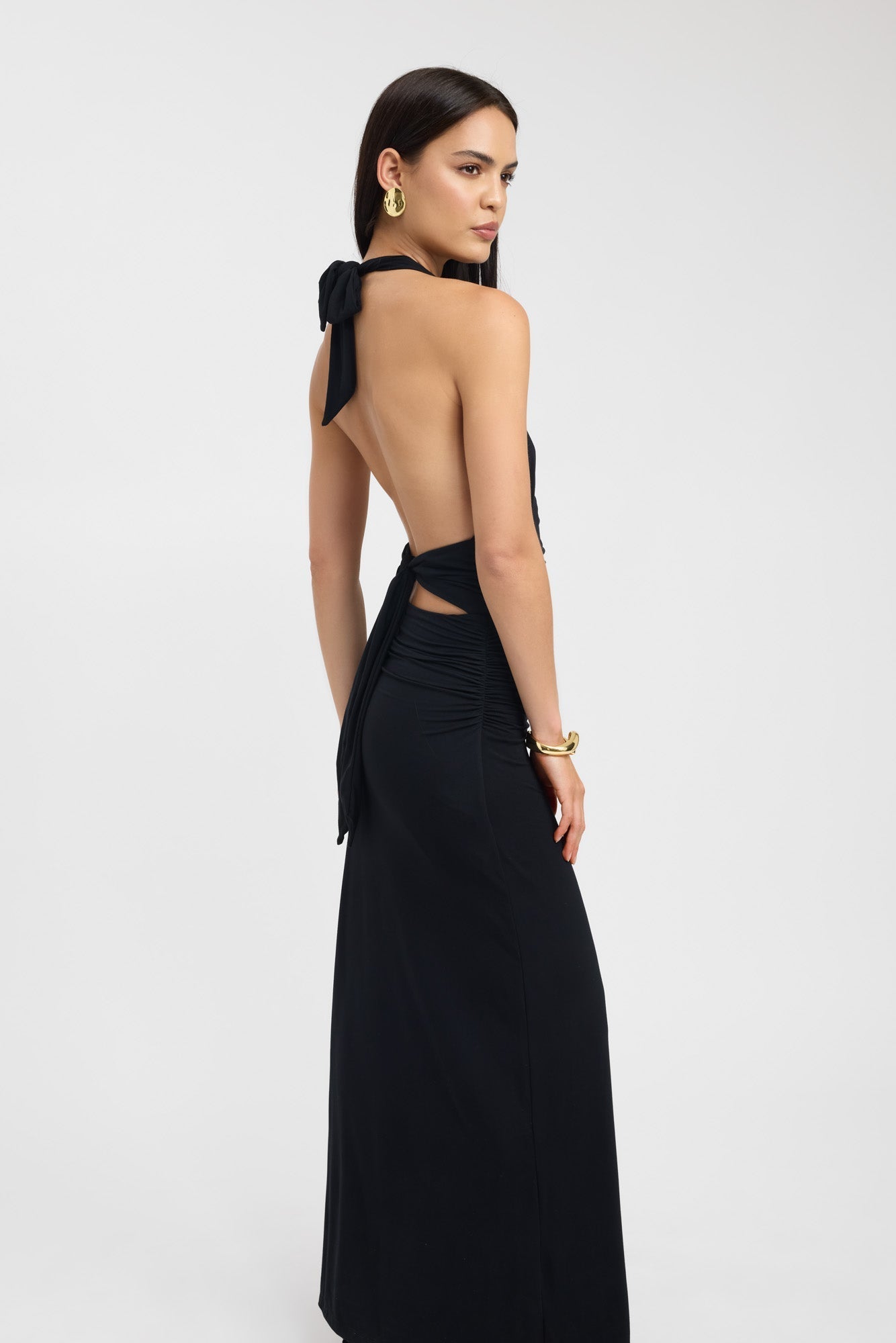 Vionelle – Plunge halter – Evening dress-10192062742855-Ivory Ombre
