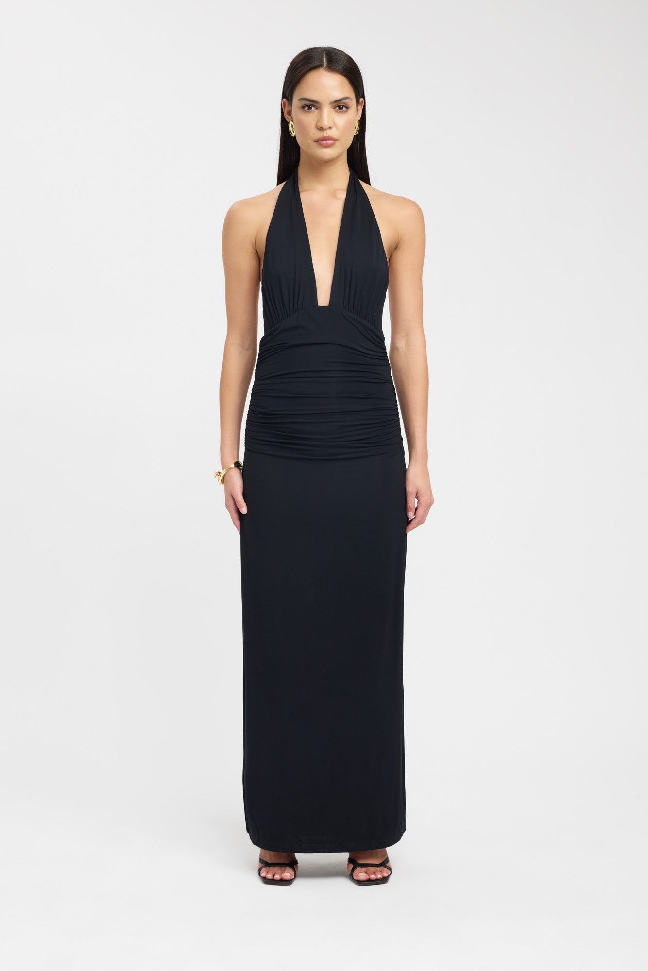 Vionelle – Plunge halter – Evening dress-10192062742855-Ivory Ombre