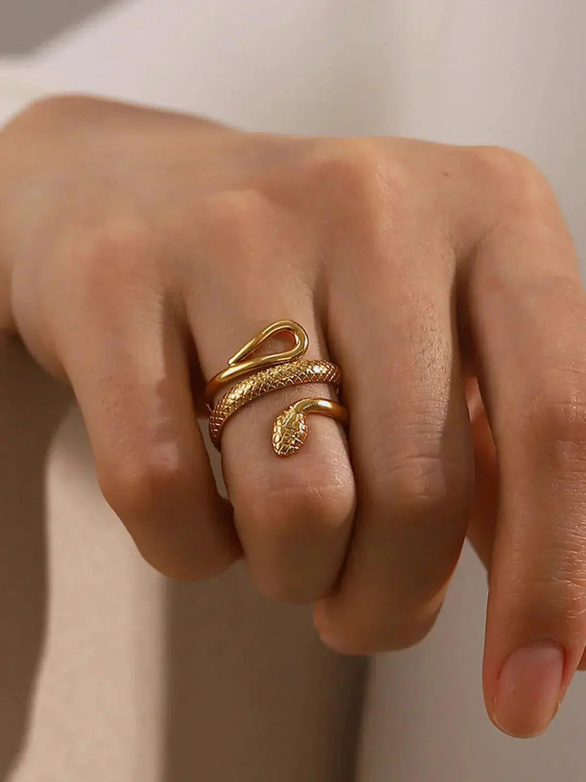 Vipera – Statement design – Titanium steel ring-10173353886023-Ivory Ombre