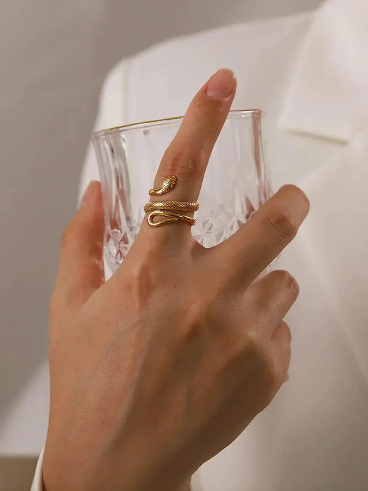 Vipera – Statement design – Titanium steel ring-10173353886023-Ivory Ombre