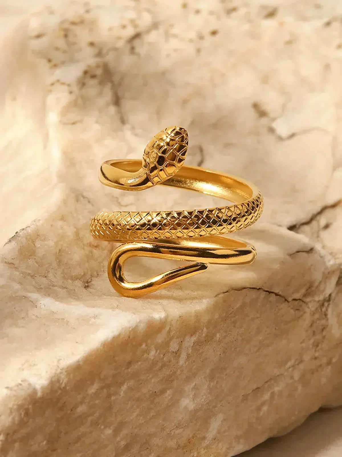 Vipera – Statement design – Titanium steel ring-10173353886023-Ivory Ombre