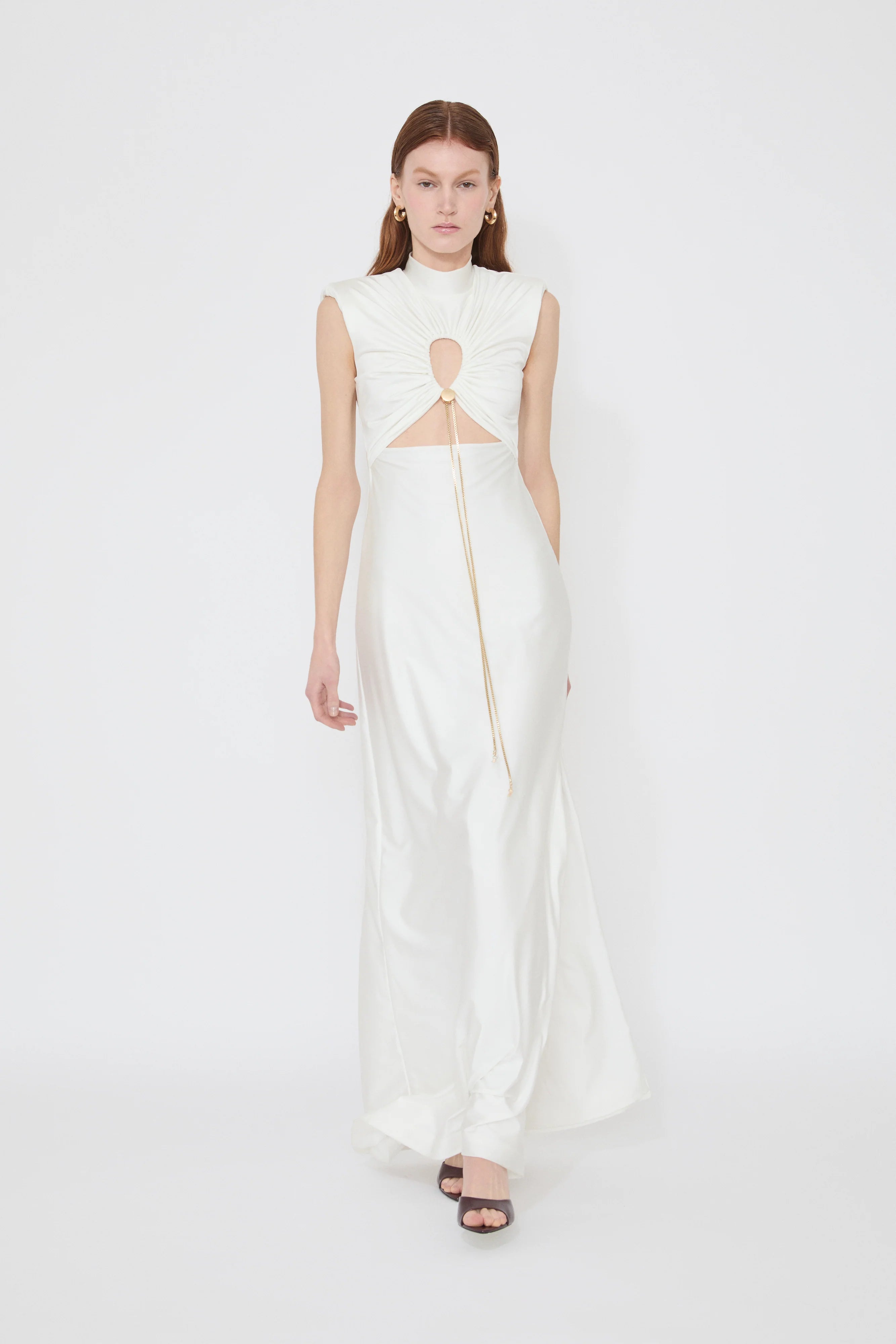Virellina – Cut-out detail – Maxi dress-10187128176967-Ivory Ombre