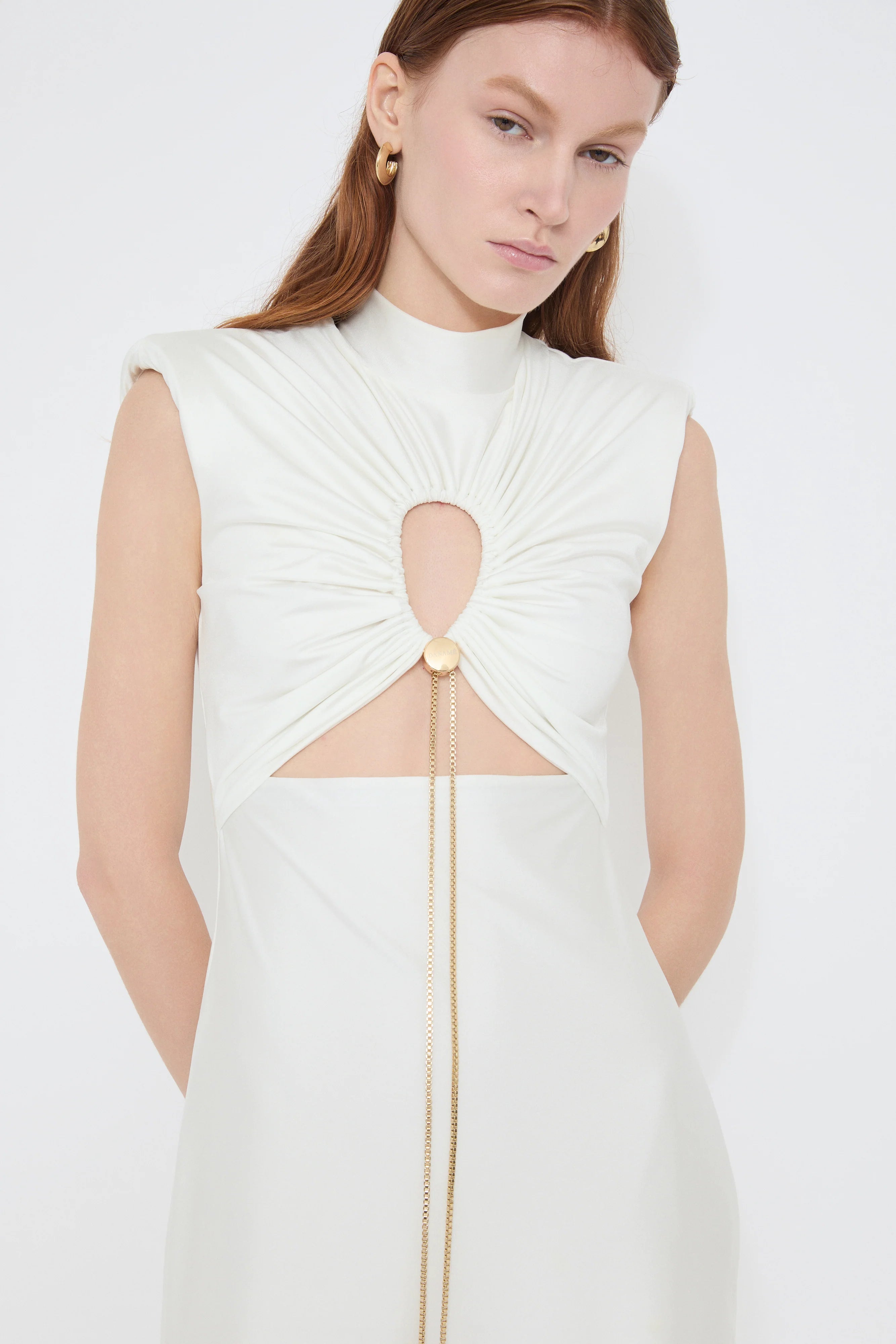 Virellina – Cut-out detail – Maxi dress-10187128176967-Ivory Ombre