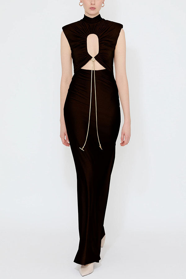Virellina – Cut-out detail – Maxi dress-10187128176967-Ivory Ombre