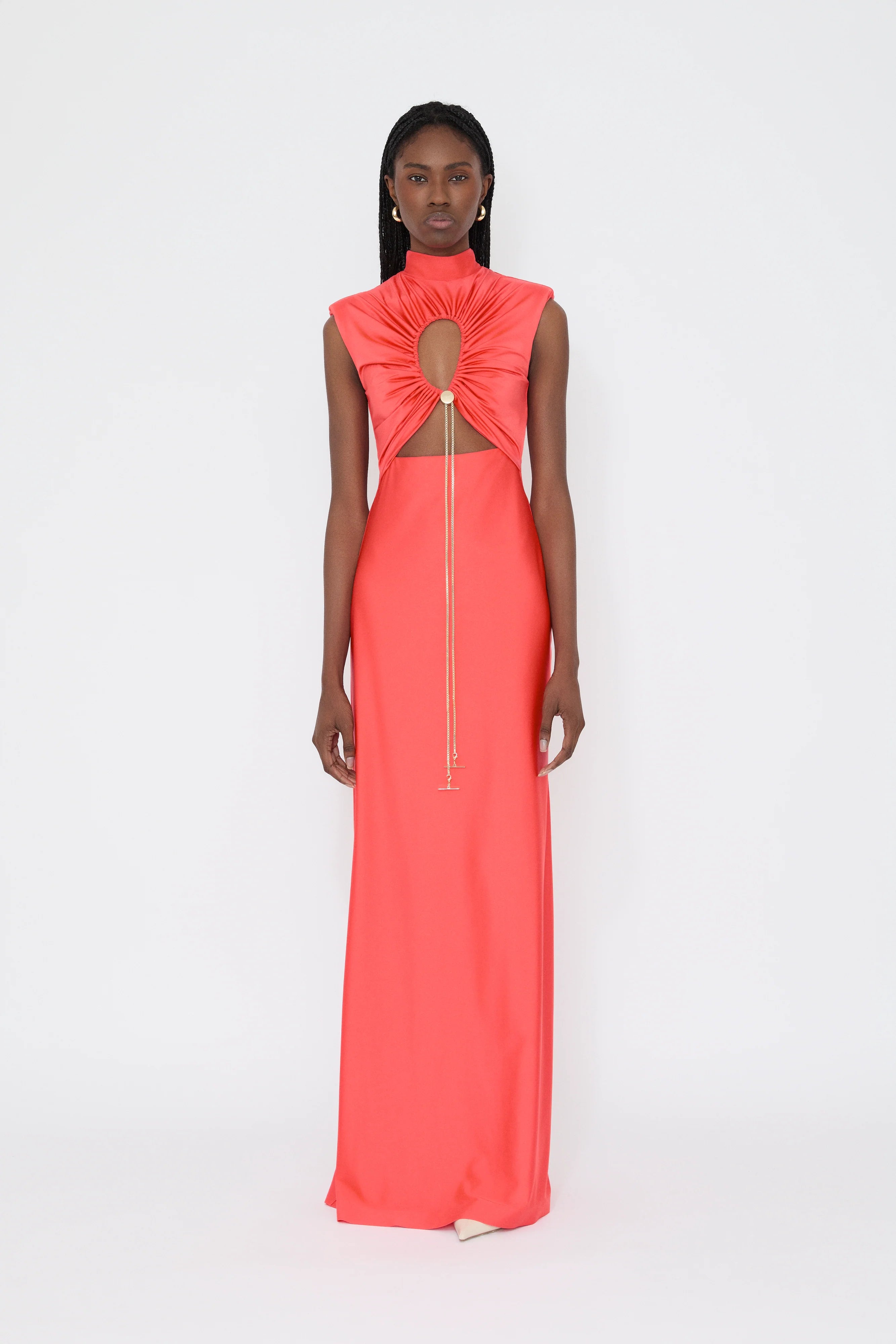 Virellina – Cut-out detail – Maxi dress-10187128176967-Ivory Ombre