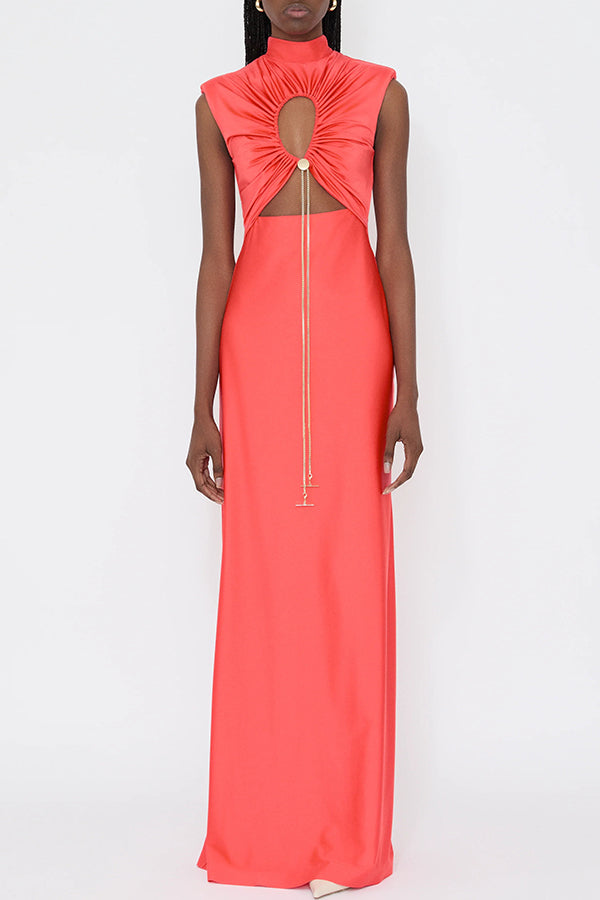 Virellina – Cut-out detail – Maxi dress-10187128176967-Ivory Ombre