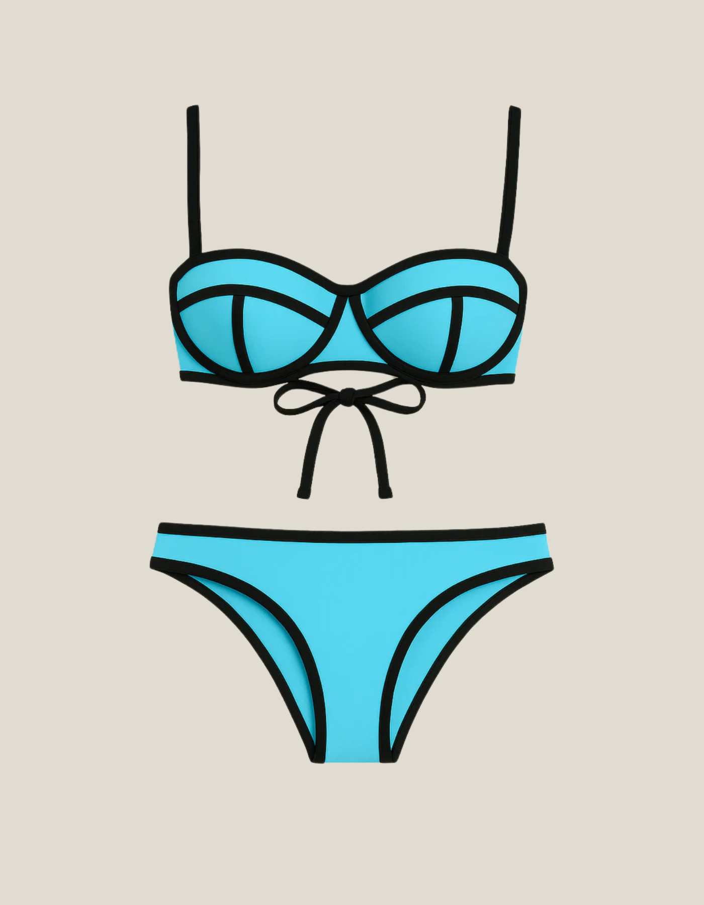 Volara – Bold contrast – Bikini set-10174847320391-Ivory Ombre