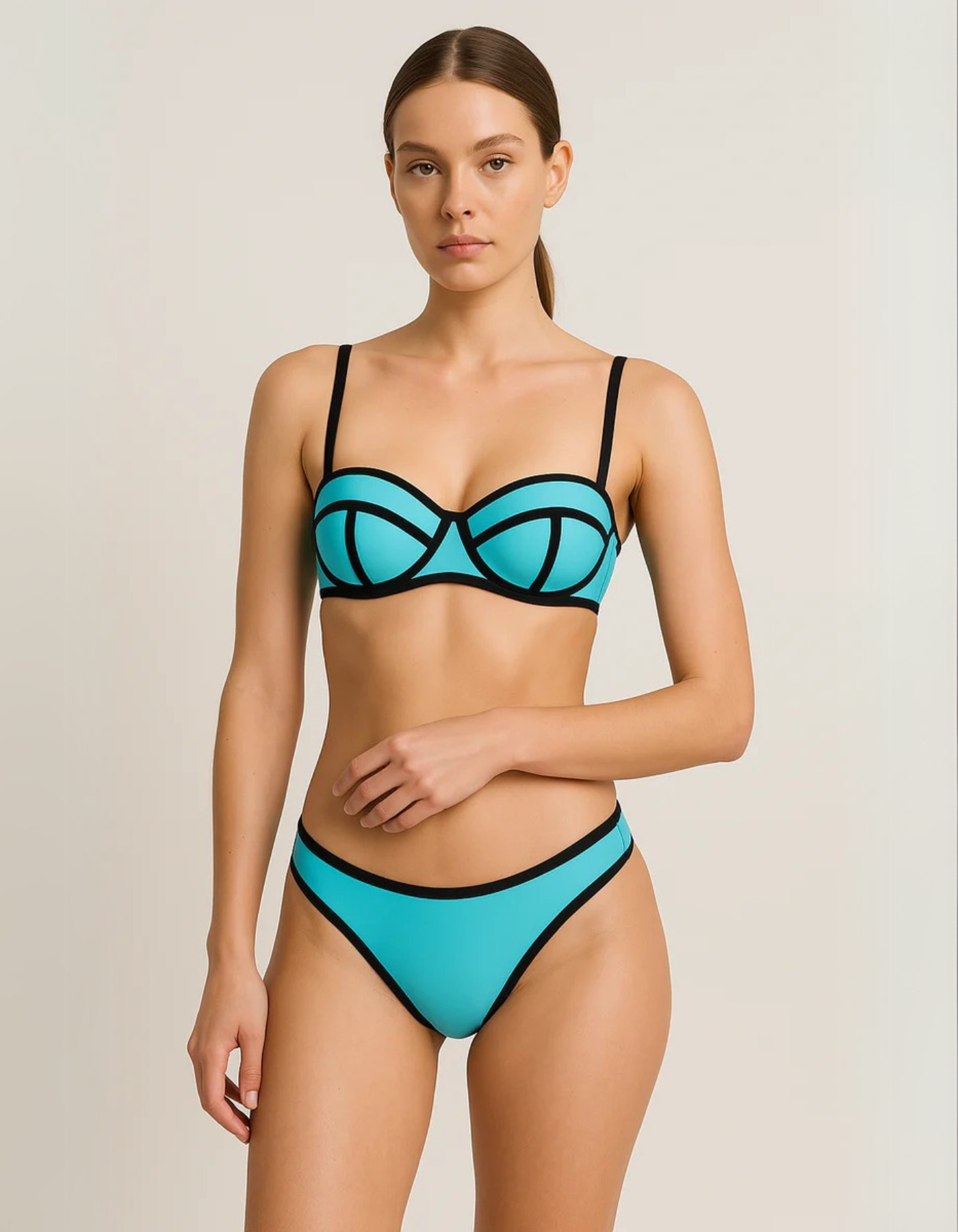 Volara – Bold contrast – Bikini set-10174847320391-Ivory Ombre