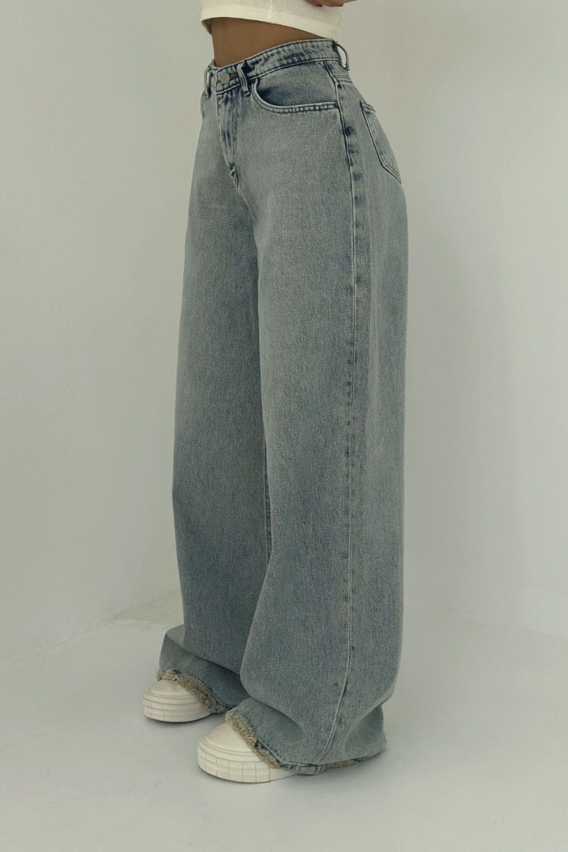 Zara Vintage Wide-Leg Jeans-10174844830023-Ivory Ombre