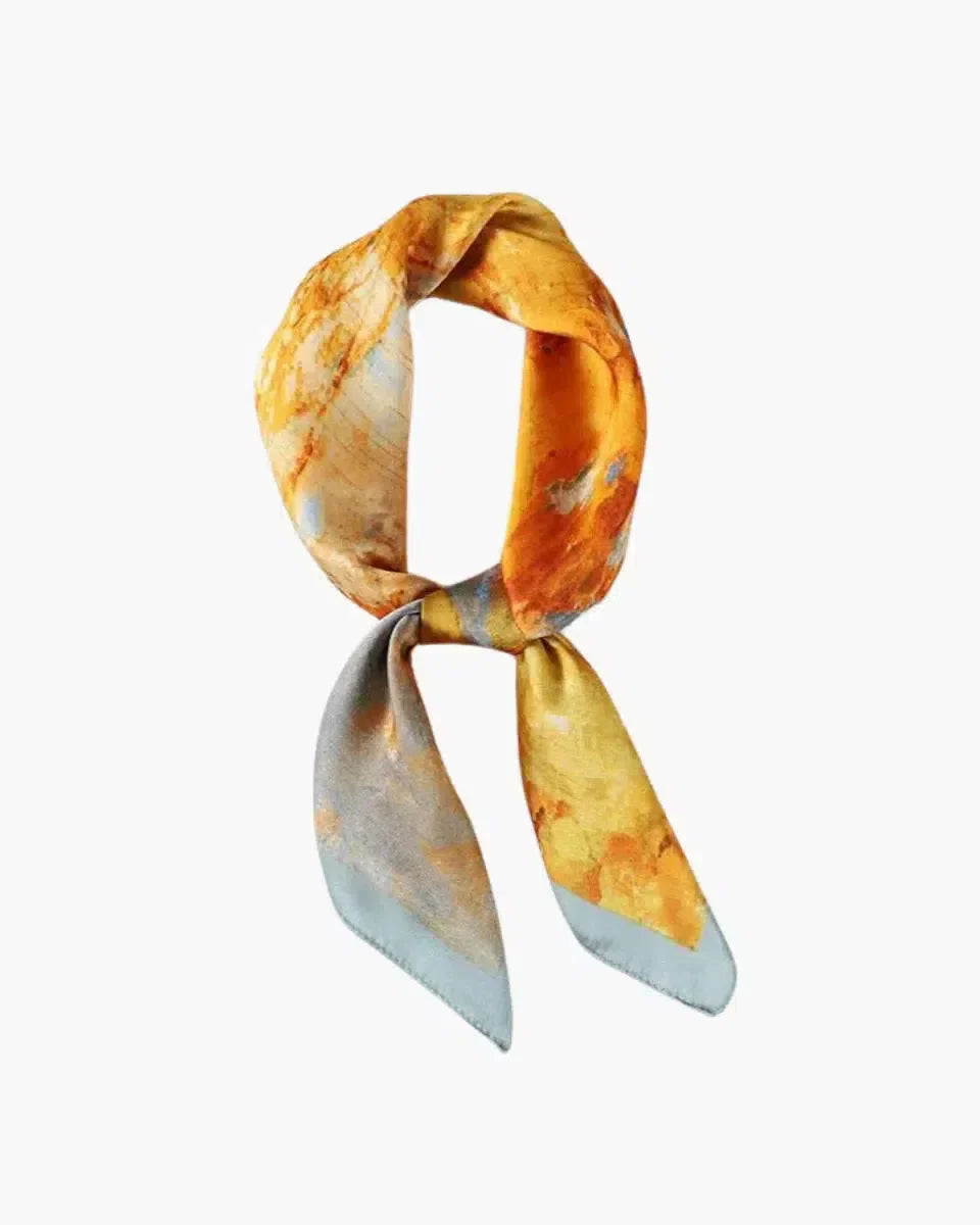 Zarivette – Scenic print – Headscarf-10174657331527-Ivory Ombre