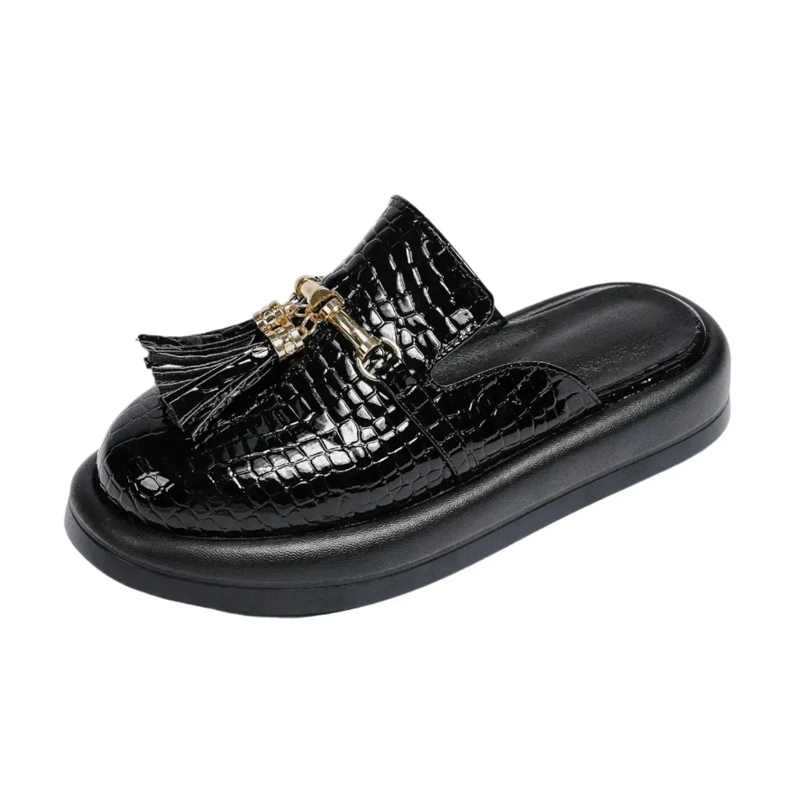 Zéphora – Glossy patent – Leather slides-10174768841031-Ivory Ombre
