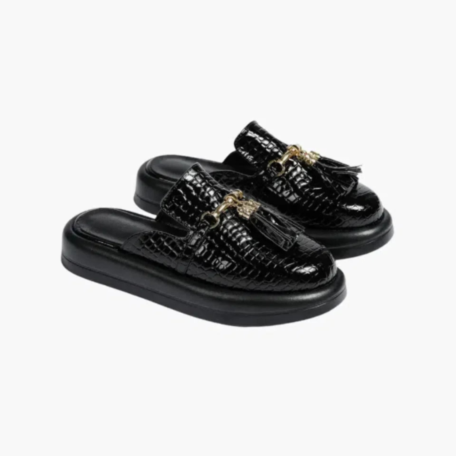 Zéphora – Glossy patent – Leather slides-10174768841031-Ivory Ombre