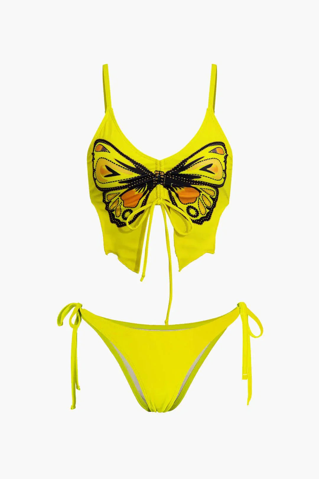 Zirlea – Butterfly pattern – Swimwear set-10174711300423-Ivory Ombre