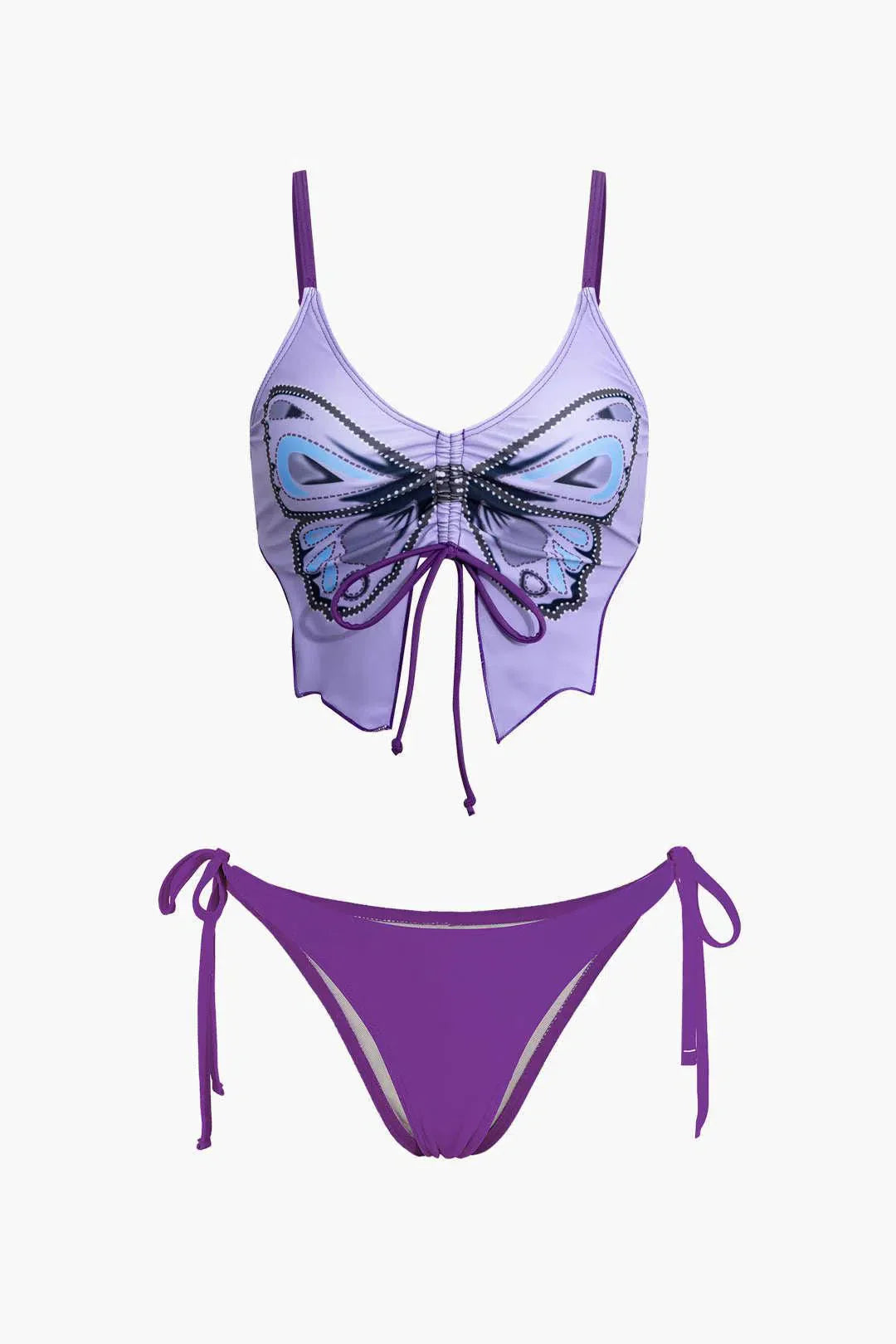 Zirlea – Butterfly pattern – Swimwear set-10174711300423-Ivory Ombre