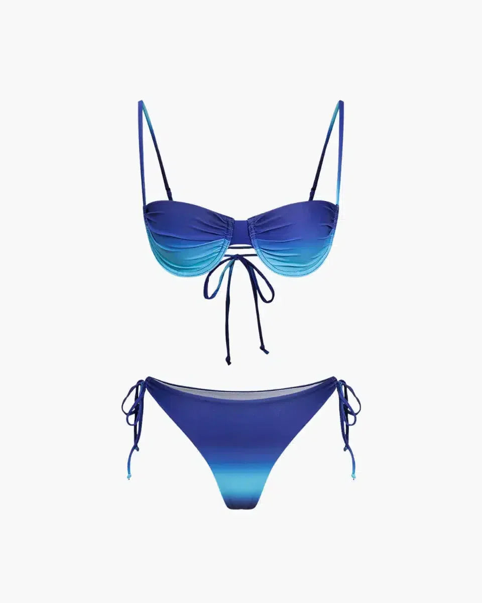 Zonara – Vibrant gradient – Ombre bikini set-10174707827015-Ivory Ombre