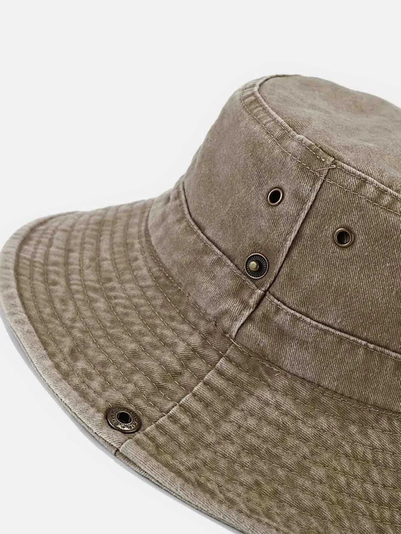 Zyrah – Distressed design – Bucket hat-10174659559751-Ivory Ombre